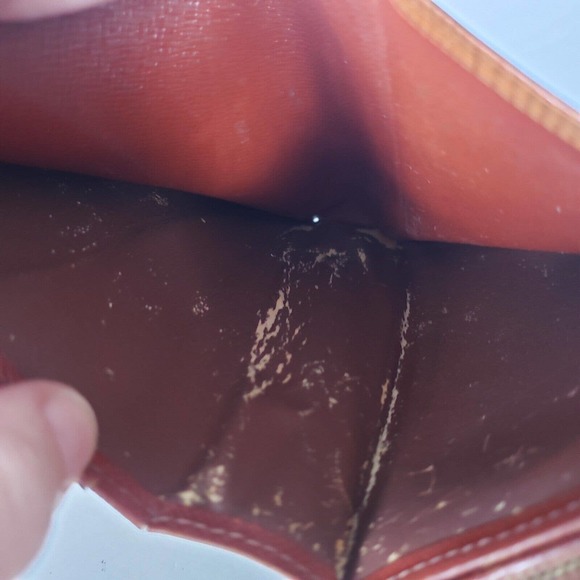 Louis Vuitton LV Epi Leather Wallet Brown Medium Envelope Unisex Vintage - Picture 8 of 14